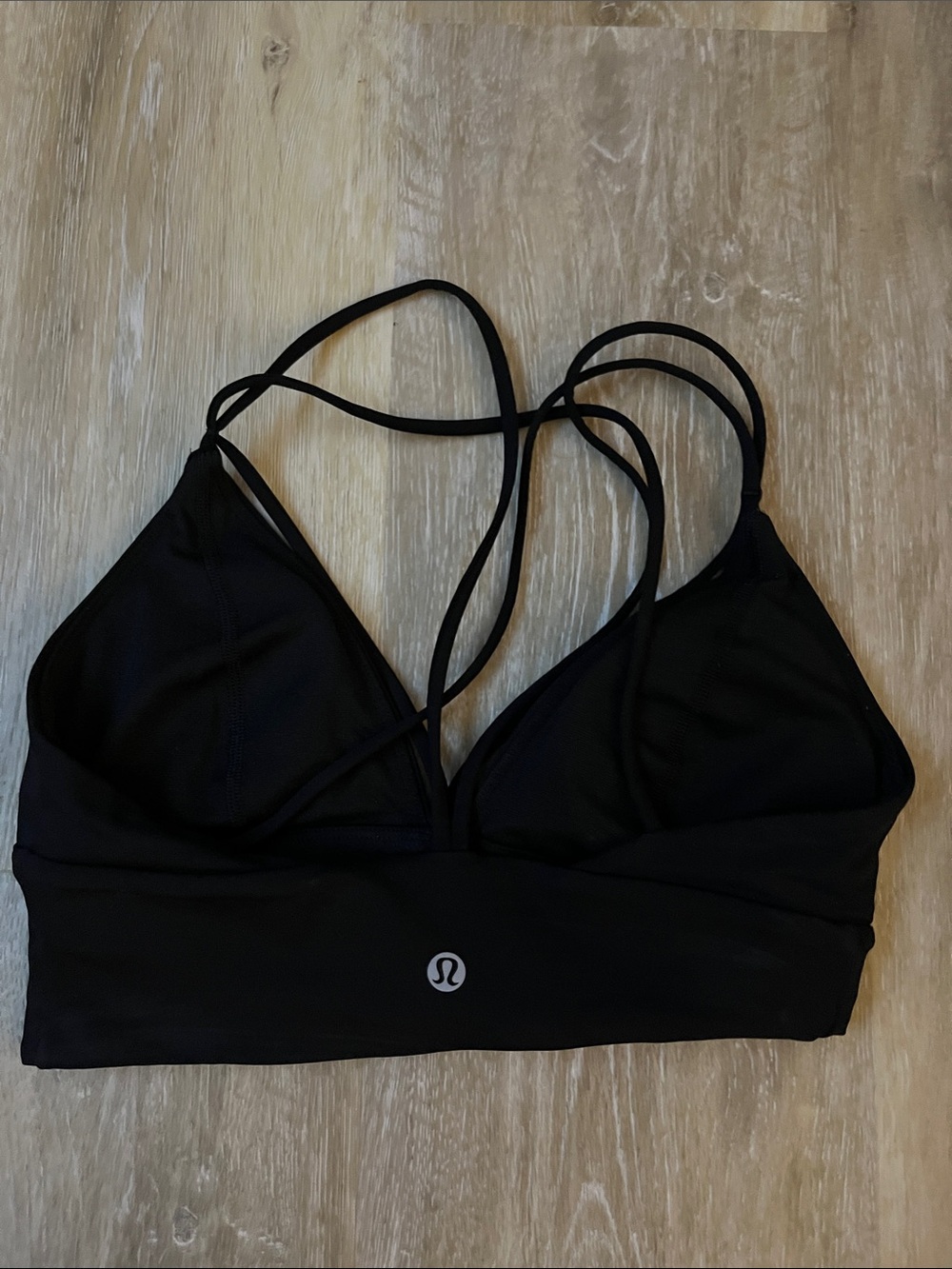 lululemon athletica Black Strappy Triangle Sports Bra